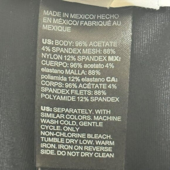 Chicos Womens Wide-Leg Black Pants Size 2P Acetate & Spandex Blend Like Traveler - Picture 6 of 7